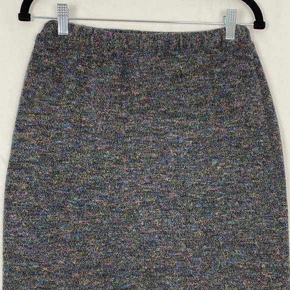 Lorena Belli Knit Pencil Skirt Wool Blend Midi Length - Picture 4 of 9